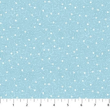 Air Blue 92010-40 | Elements by Ghazal Razavi | Figo Fabrics | Continuous Yardage | Fat Quarter | Quilting Fabric