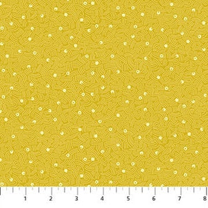 Air Mustard 92010-53 | Elements by Ghazal Razavi | Figo Fabrics | Continuous Yardage | Fat Quarter | Quilting Fabric